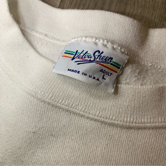 Looney Toons Sweater Size Large Taz Devil Retro Crewneck Velva Sheen - Picture 4 of 4